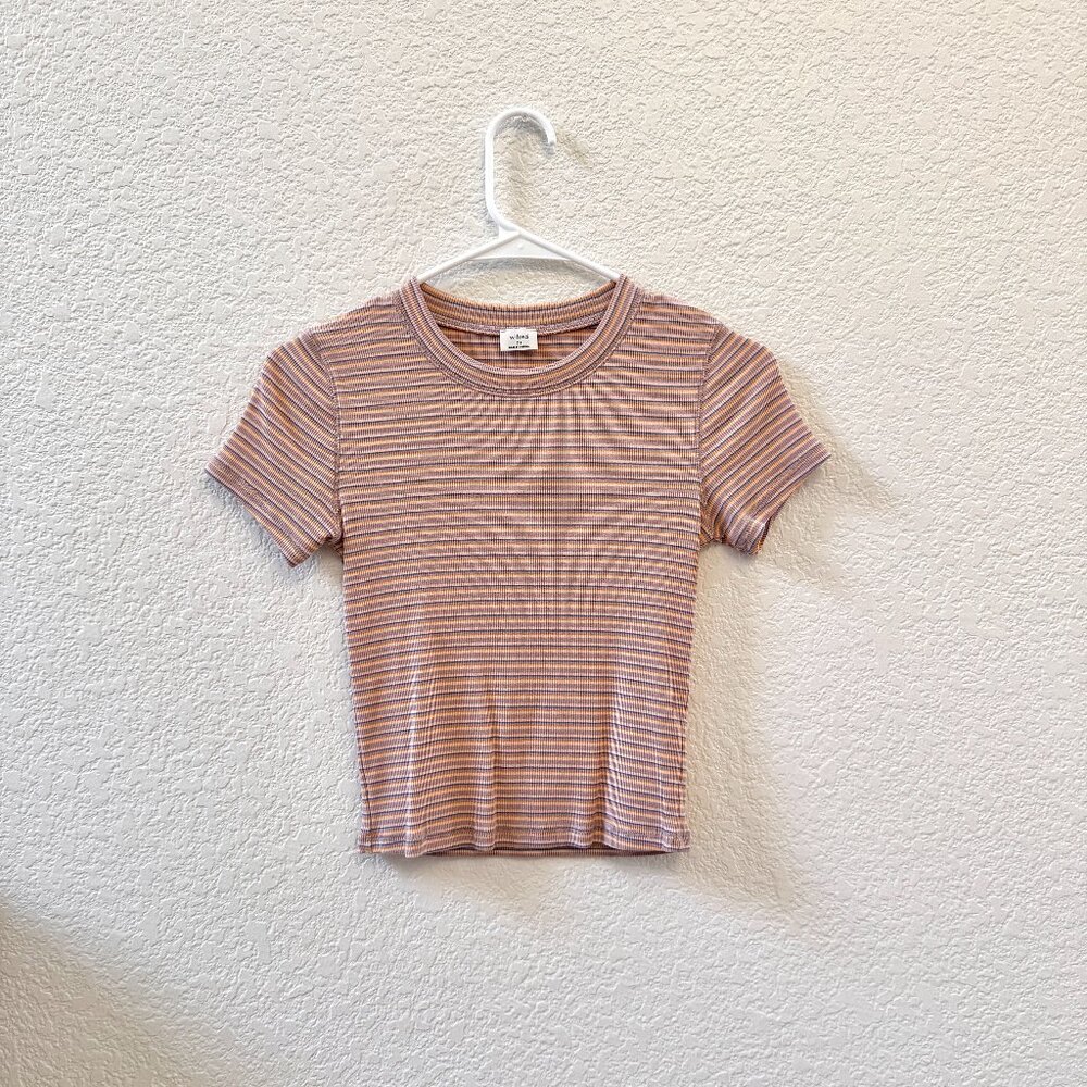 Wilfred Colorful Striped Crop Top